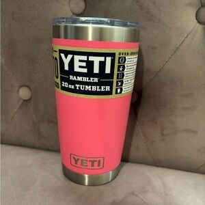Yeti 20oz tumbler tropical pink